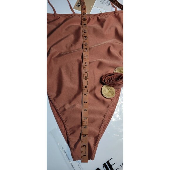 SAME LOS ANGELES One Piece Swimsuit Size Medium Color Pink Rossete - Picture 8 of 8